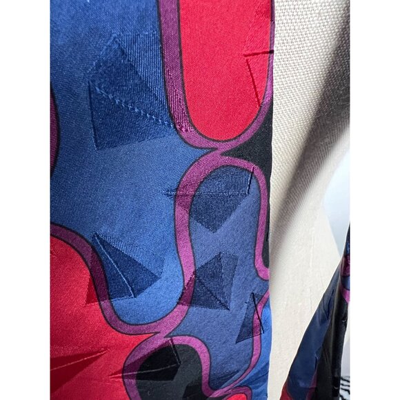 Vintage Halston III Silk Tie Abstract Pattern Vintage - Picture 6 of 16
